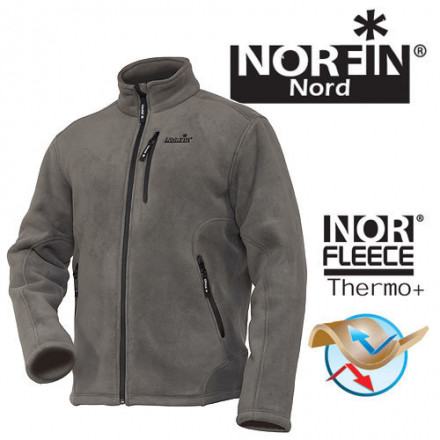 Куртка флис. Norfin NORTH GRAY