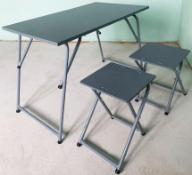 Набор армейской столовой мебели (стол + 2 стула)